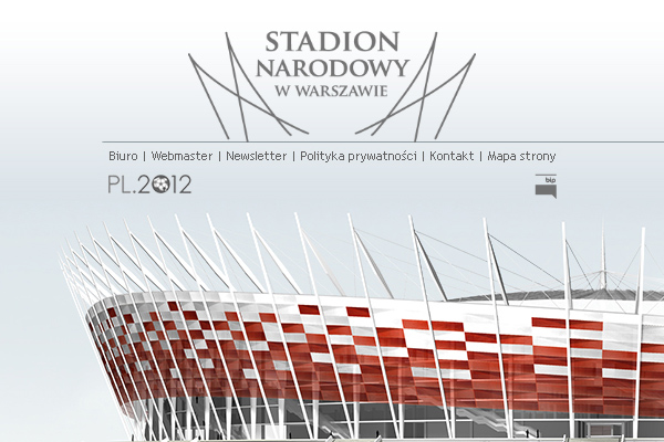 Stadion Narodowy projekt strony www