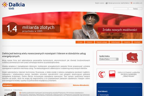 Dalkia projekty nagłówków